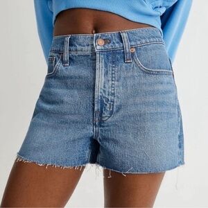 Madewell The Curvy Perfect Vintage Jean Short Blue Wash Size 25